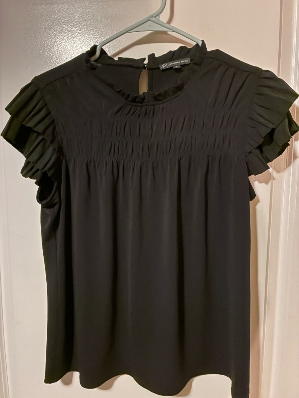 Black Short Sleeve Blouse